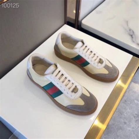 gucci g74 whiter butter style code|Men's sneaker with Interlocking G in white suede .